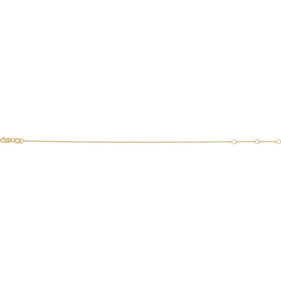 1 mm Cable Chain Bracelet (1 Mm / 6 1/2-7 1/2 In) - gallery - Series CH1101