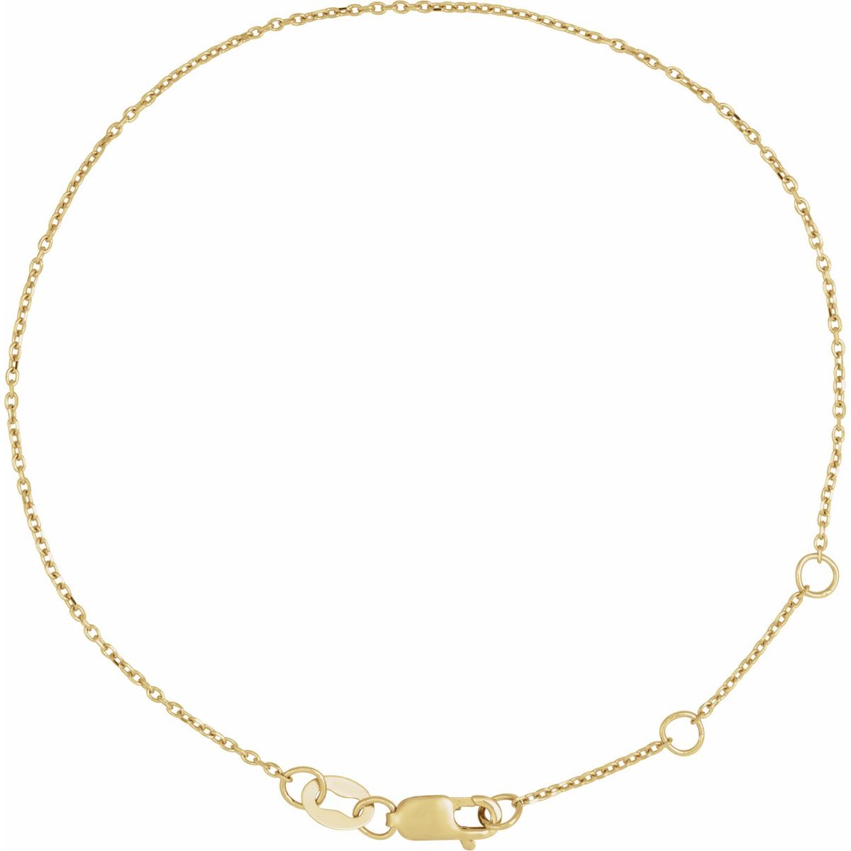 1 mm Cable Chain Bracelet (1 Mm / 6 1/2-7 1/2 In) - gallery - Series CH1101
