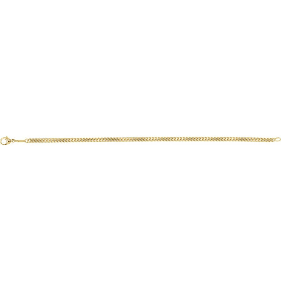 3.4 mm Curb Chain Bracelet (3.4 Mm / 8 In) - gallery - Series CH1276