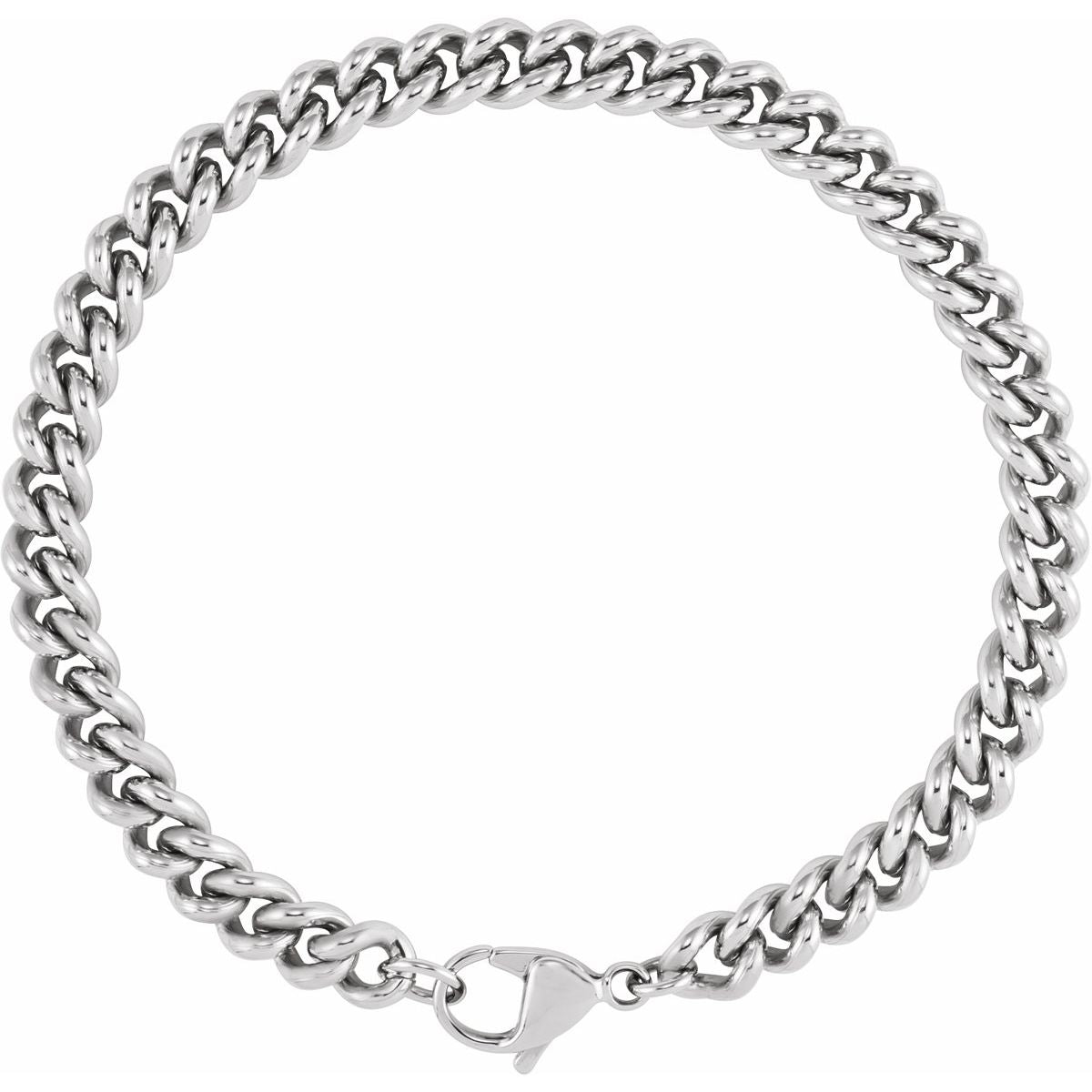 6.3 mm Curb Chain Bracelet (6.3 Mm / 8 In) - gallery - Series CH1272