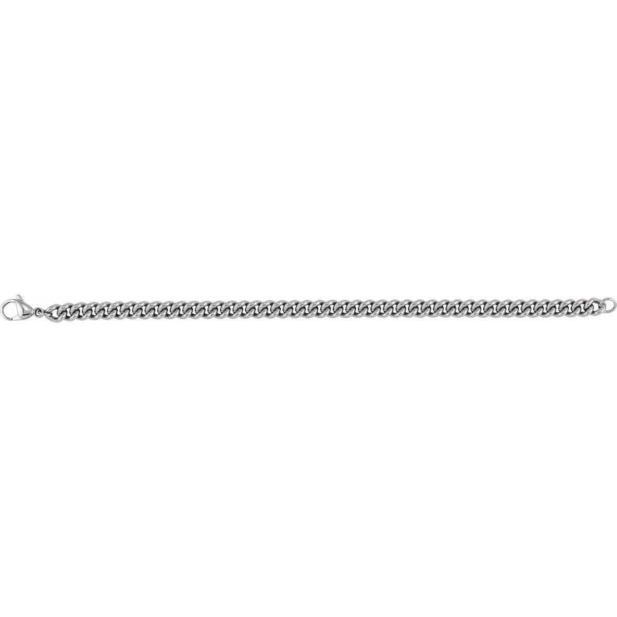 6.3 mm Curb Chain Bracelet (6.3 Mm / 8 In) - gallery - Series CH1272