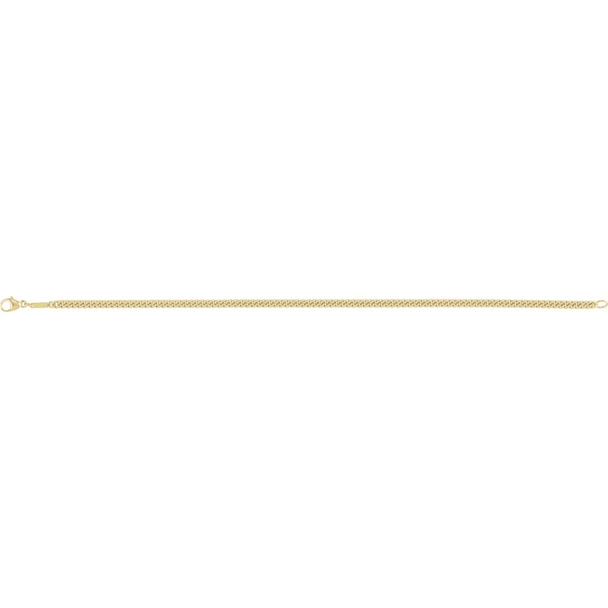 2.9 mm Curb Chain Bracelet (2.9 Mm / 8 In) - gallery - Series CH1274