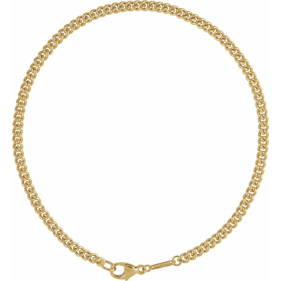 2.9 mm Curb Chain Bracelet (2.9 Mm / 8 In) - gallery - Series CH1274