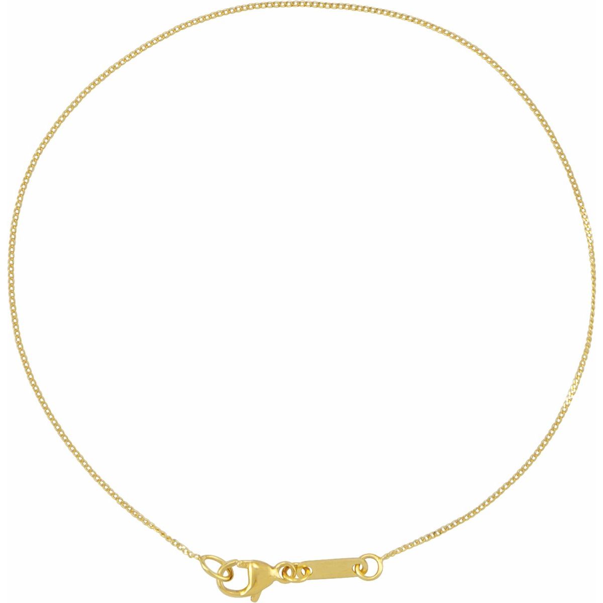 .8 mm Diamond-Cut Curb Chain Bracelet (.8 Mm / 7 In) - gallery - Series CH1269