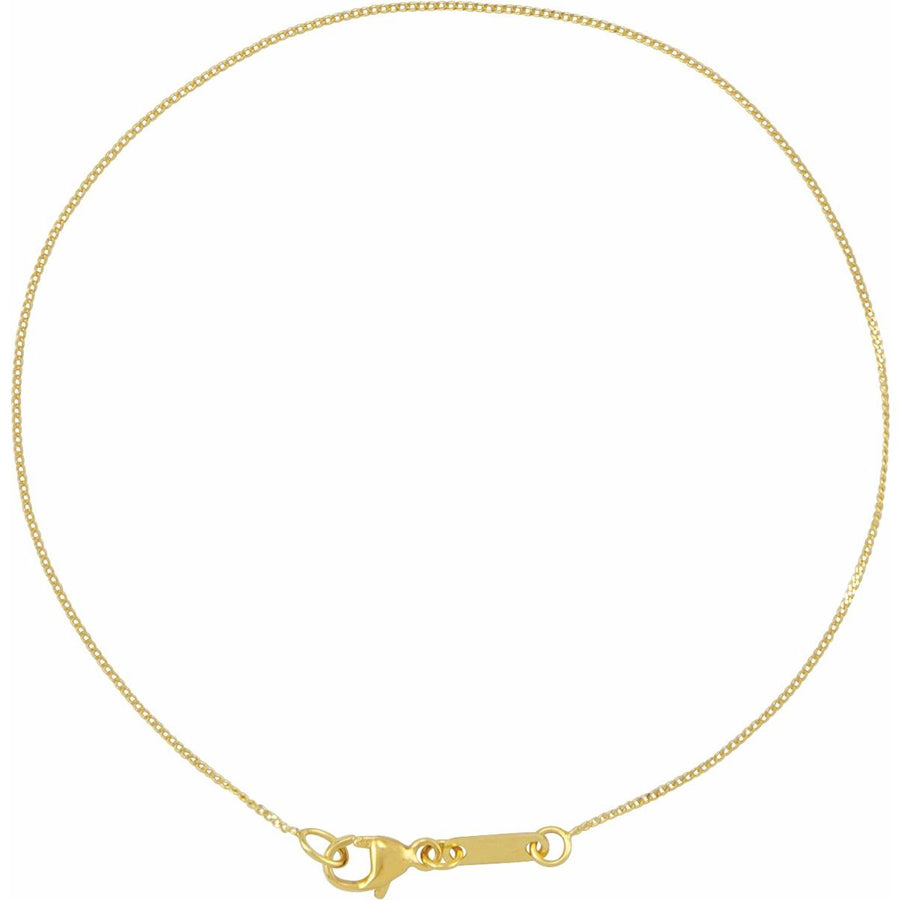 .8 mm Diamond-Cut Curb Chain Bracelet (.8 Mm / 7 In) - gallery - Series CH1269