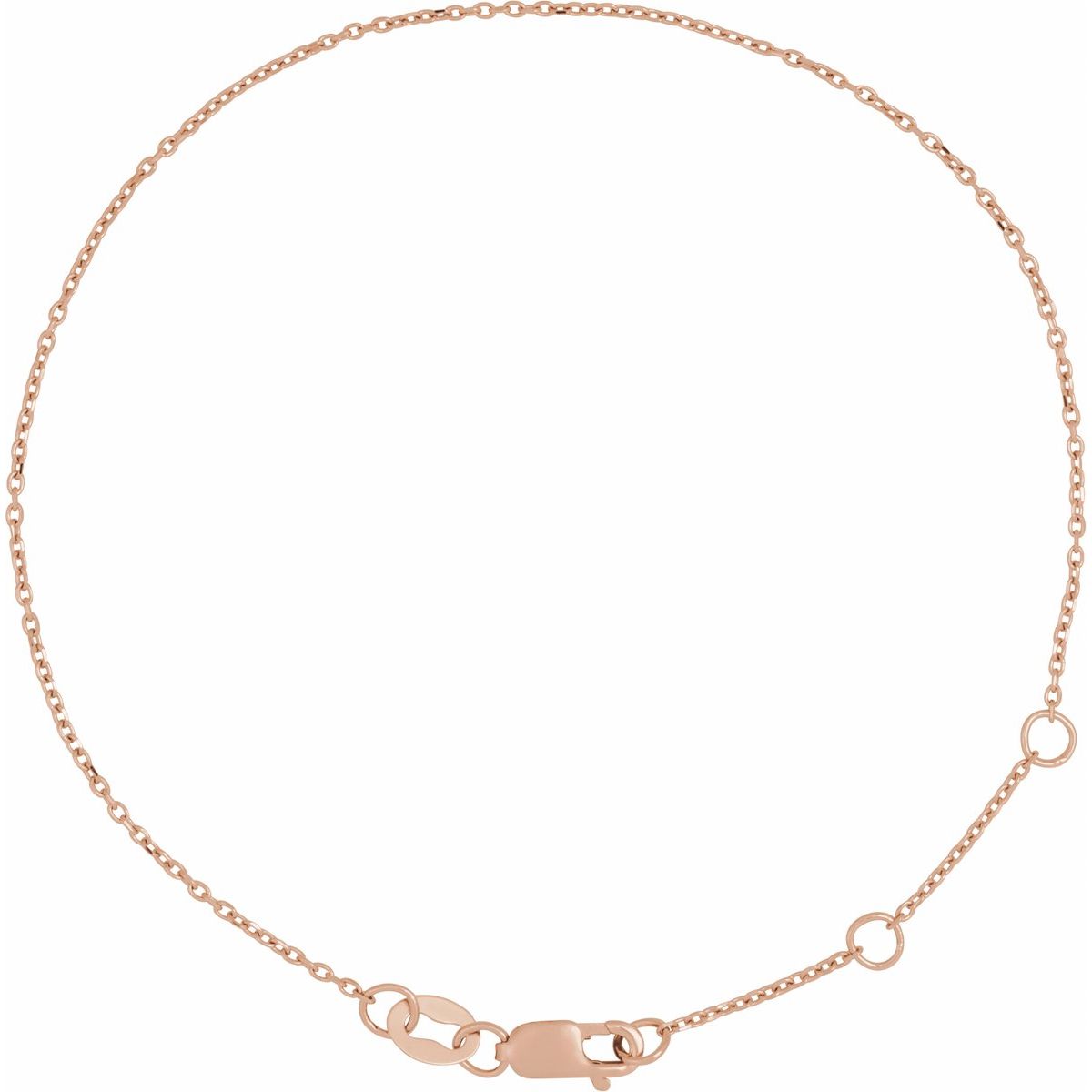 1 mm Cable Chain Bracelet (1 Mm / 6 1/2-7 1/2 In) - gallery - Series CH1101