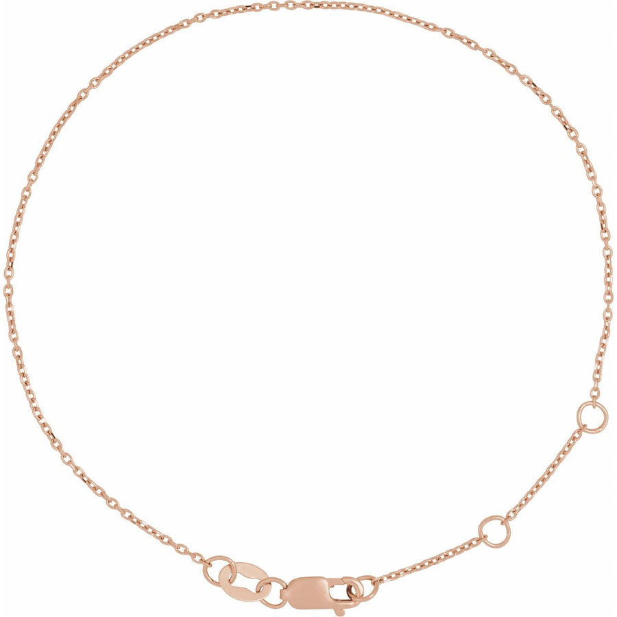 1 mm Cable Chain Bracelet (1 Mm / 6 1/2-7 1/2 In) - gallery - Series CH1101