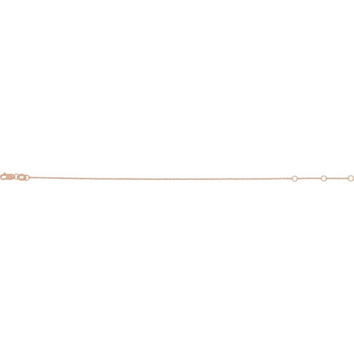 1 mm Cable Chain Bracelet (1 Mm / 6 1/2-7 1/2 In) - gallery - Series CH1101