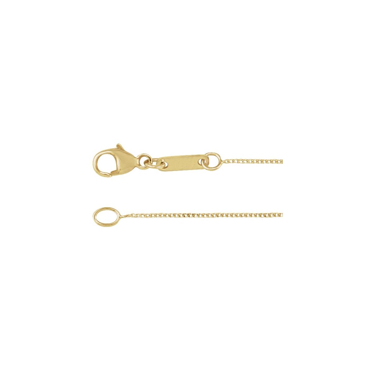 .8 mm Diamond-Cut Curb Chain Bracelet (.8 Mm / 7 In) - Series CH1269