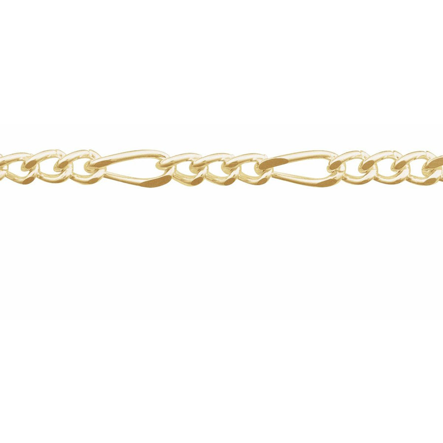 3.5 mm Figaro Chain Bracelet (3.5 Mm / 7 In) - gallery - Series CH433