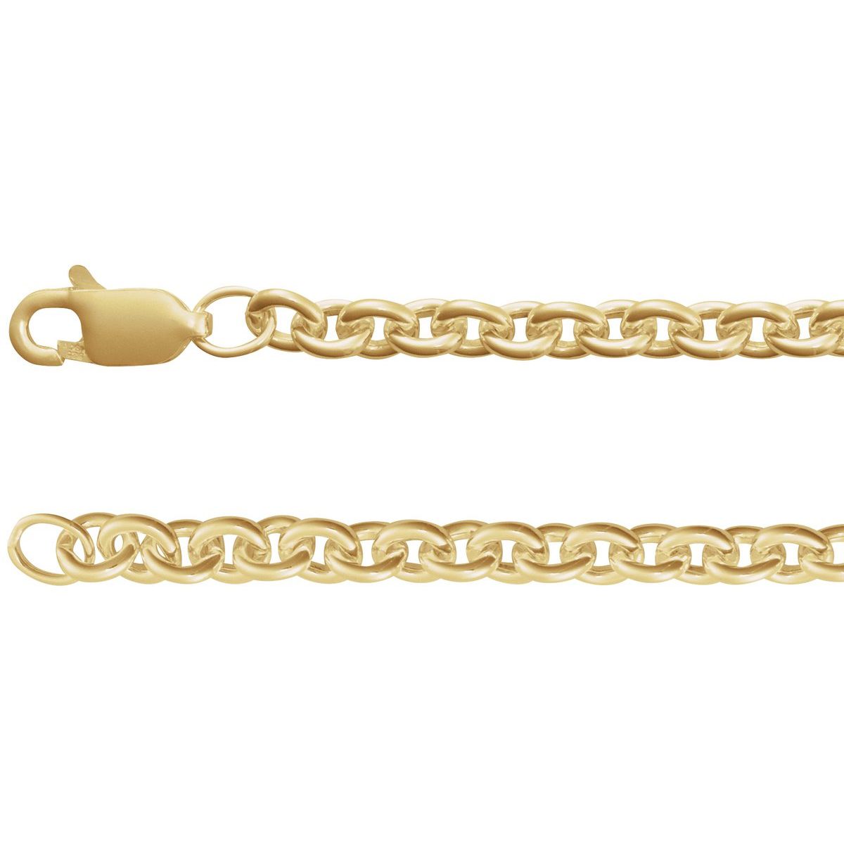 2.8 mm Cable Chain Bracelet (4 Mm / 7 In) - 14K Yellow Gold-Filled - Series CH1226
