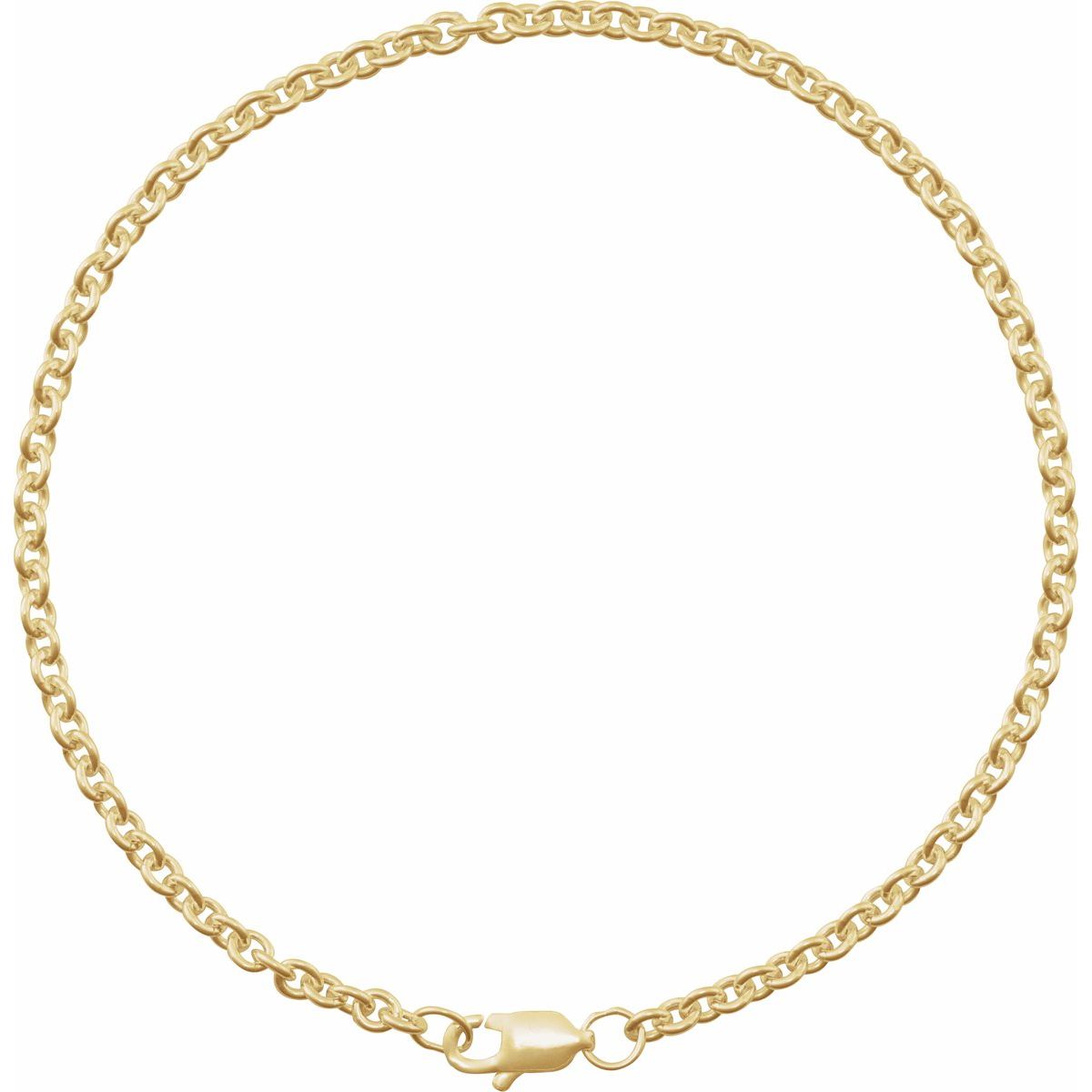 2.8 mm Cable Chain Bracelet (2.4 Mm / 7 In) - gallery - Series CH1225
