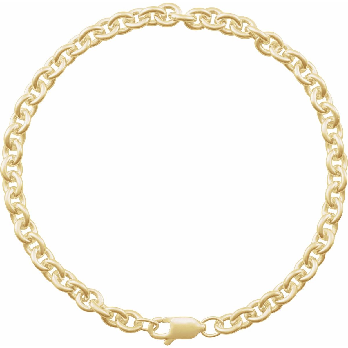 2.8 mm Cable Chain Bracelet (4.4 Mm / 7 In) - gallery - Series CH1224