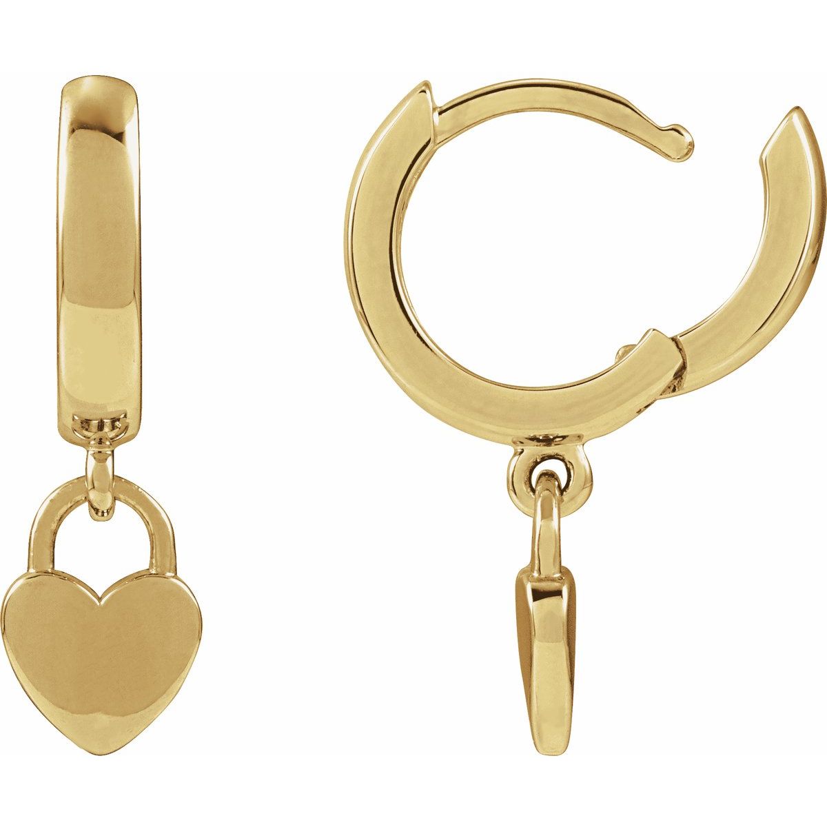 Heart Hoop Earrings (28.5 Mm)