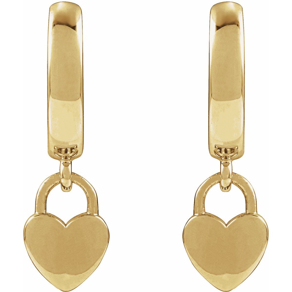 Heart Hoop Earrings (28.5 Mm)