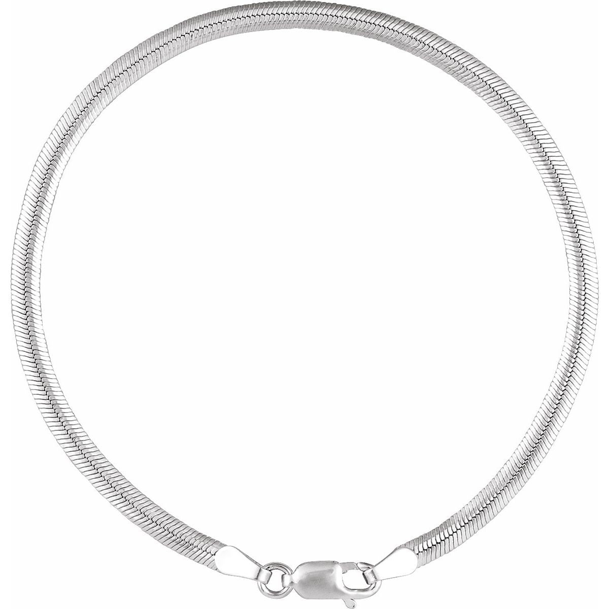 3 mm Oval Snake Chain Bracelet (3 Mm / 7 In) - gallery - Series CH1291