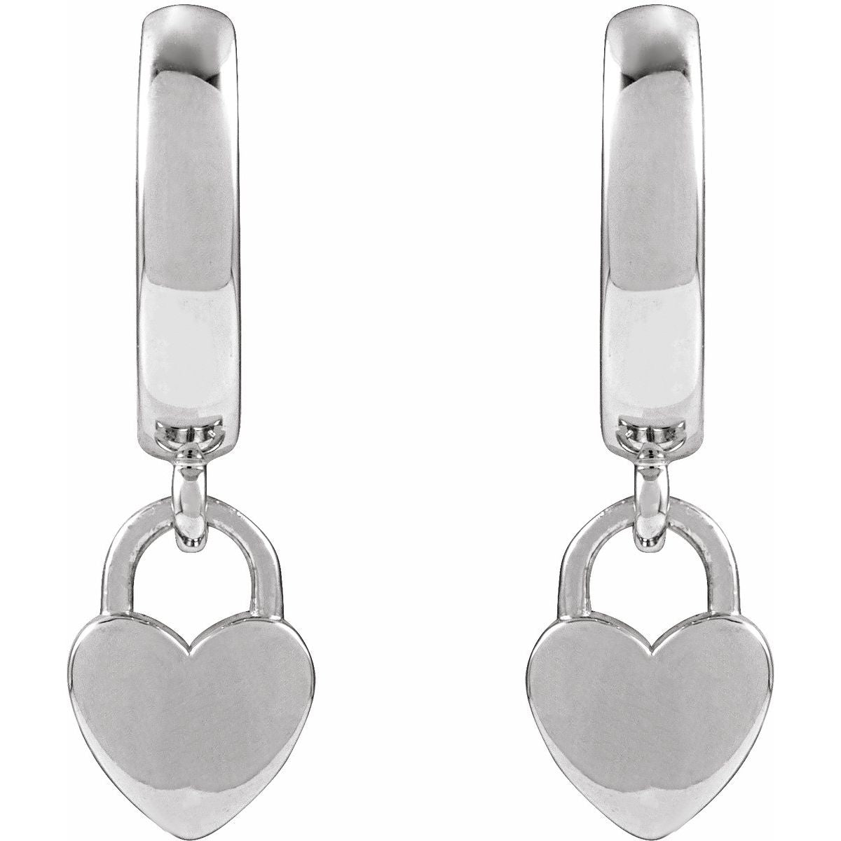 Heart Hoop Earrings (28.5 Mm)