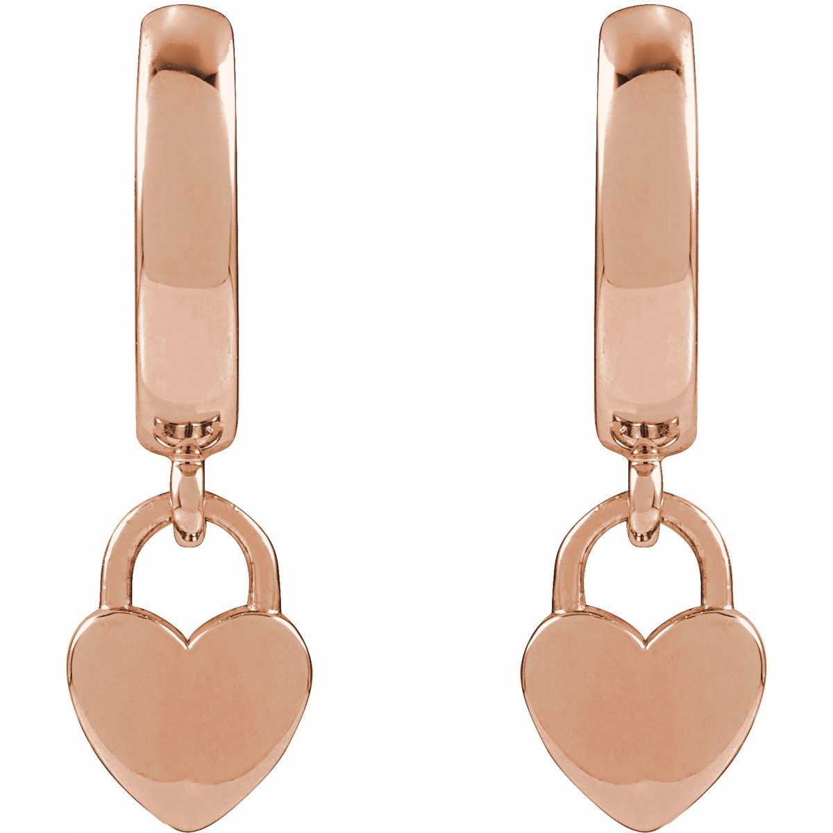 Heart Hoop Earrings (28.5 Mm)