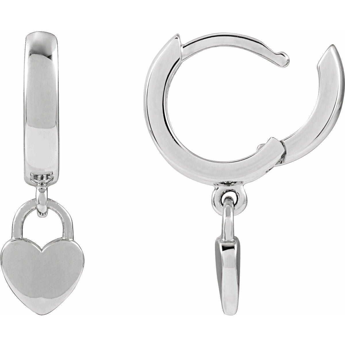 Heart Hoop Earrings (28.5 Mm)