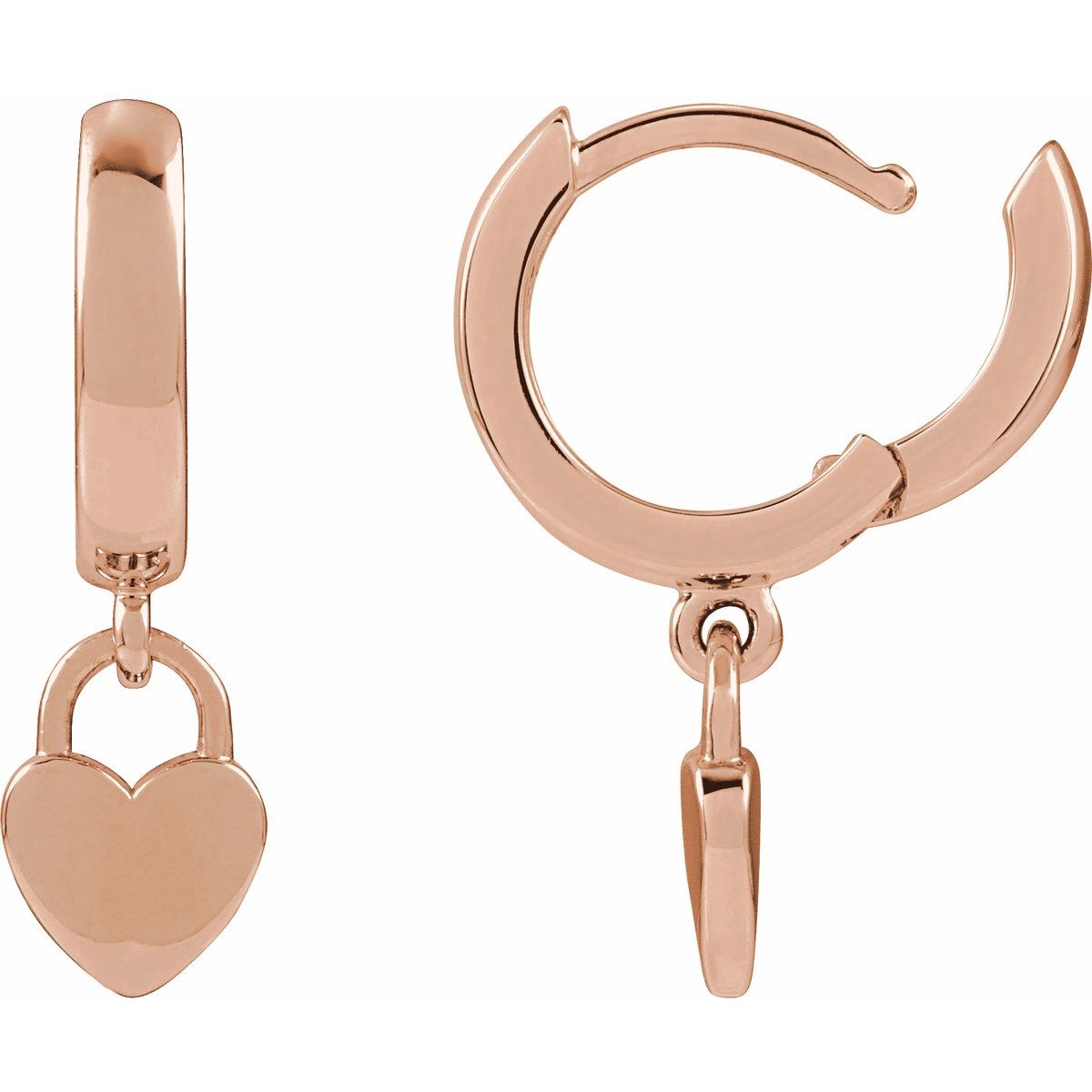 Heart Hoop Earrings (28.5 Mm)