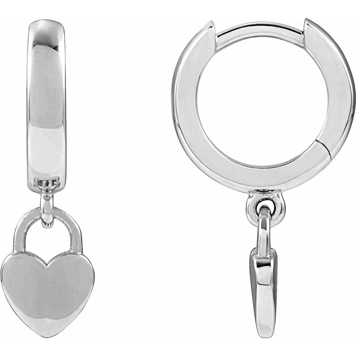 Heart Hoop Earrings (28.5 Mm)