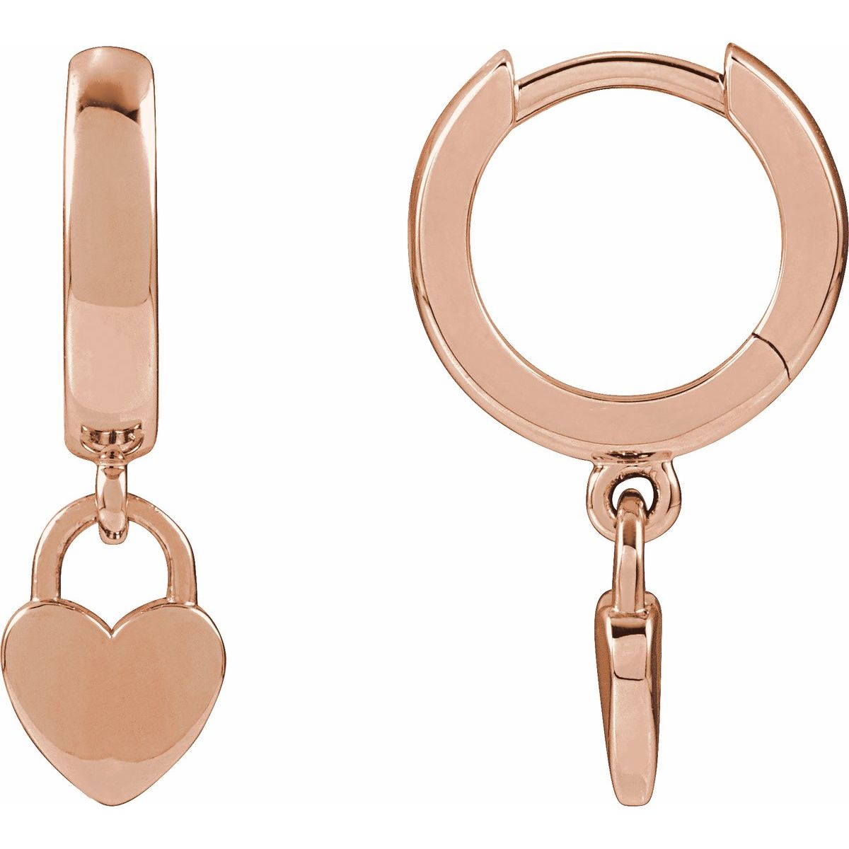 Heart Hoop Earrings (28.5 Mm)