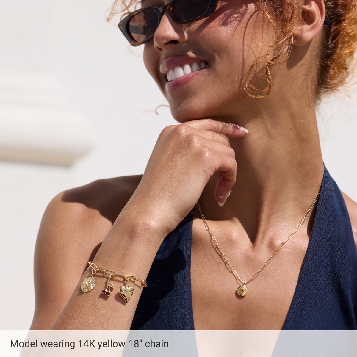 2.6 mm Paperclip-Style Chain Bracelet (2.6 Mm / 7 In) - gallery - Series CH1094