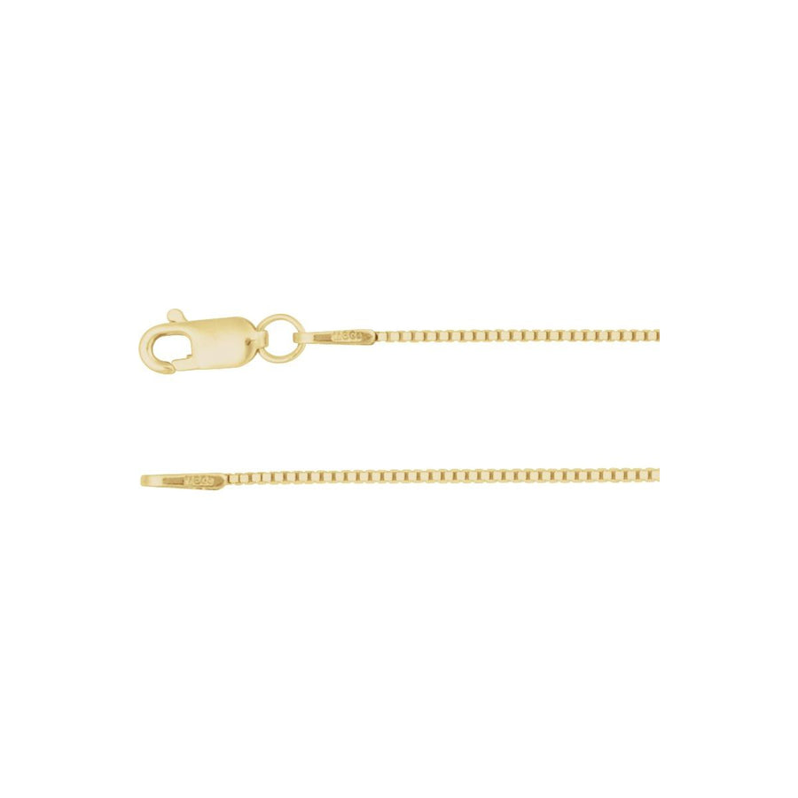 Box Chain Bracelet (.75 Mm / 7 In) - 14K Yellow Gold - Series CH619