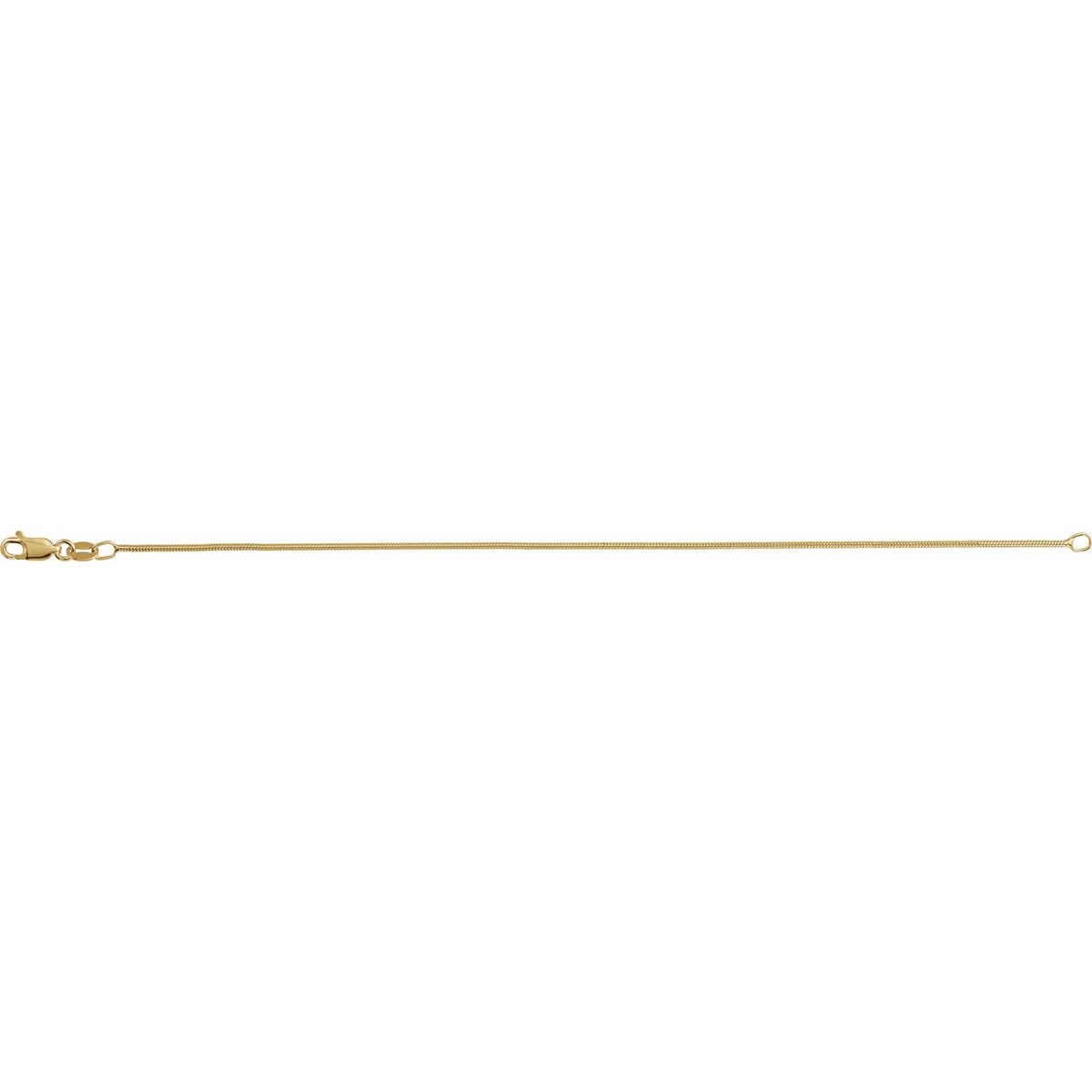 1.2 mm Round Snake Chain Bracelet (1.2 Mm / 7 In) - gallery - Series CH1294