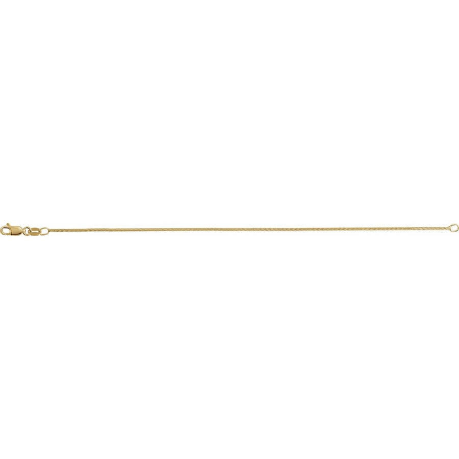 1.2 mm Round Snake Chain Bracelet (1.2 Mm / 7 In) - gallery - Series CH1294