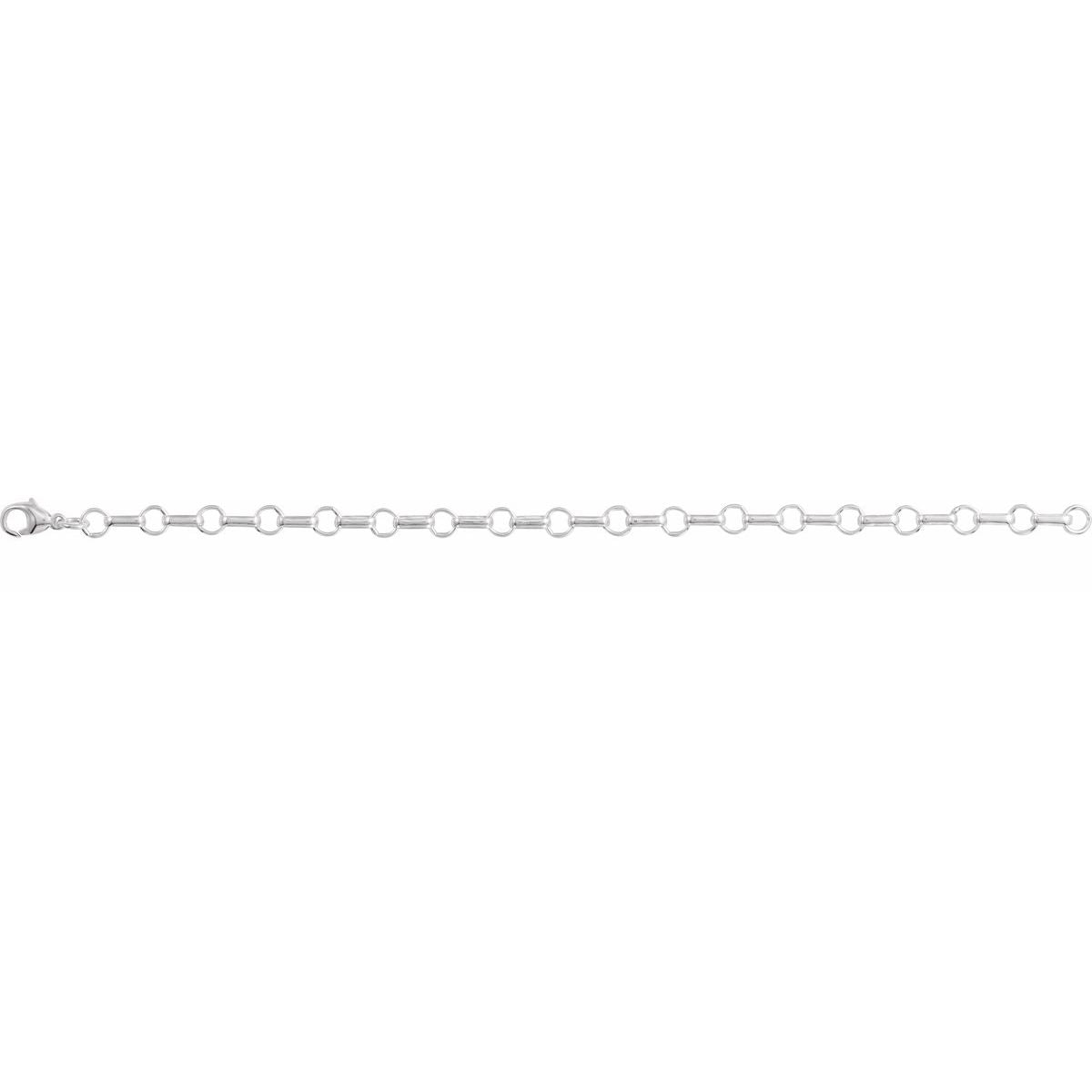 5.3 mm Paperclip-Style Chain Bracelet (5.3 Mm / 7 In) - gallery - Series CH1315
