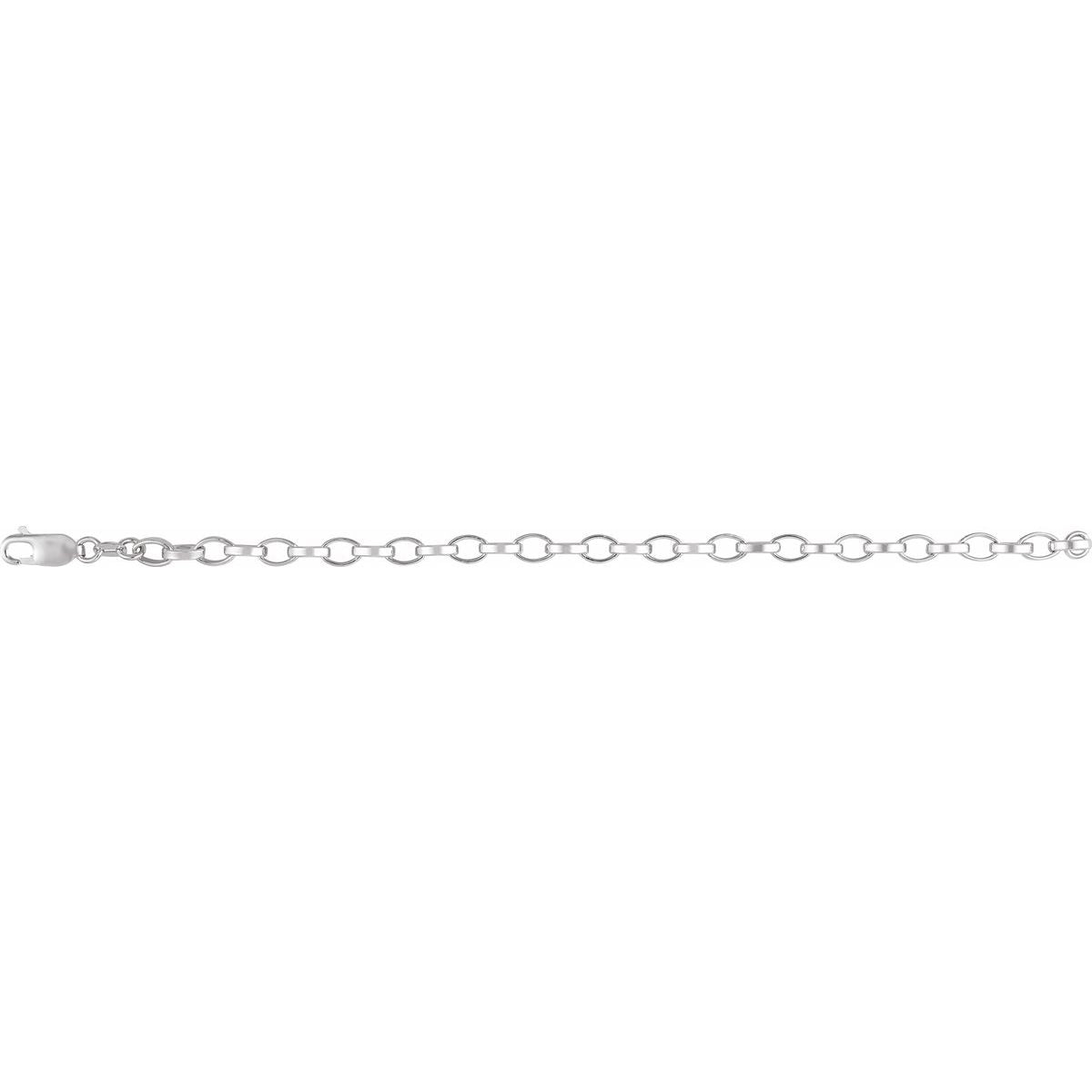 5 mm Rolo Chain Bracelet (5 Mm / 7 In) - gallery - Series CH1297