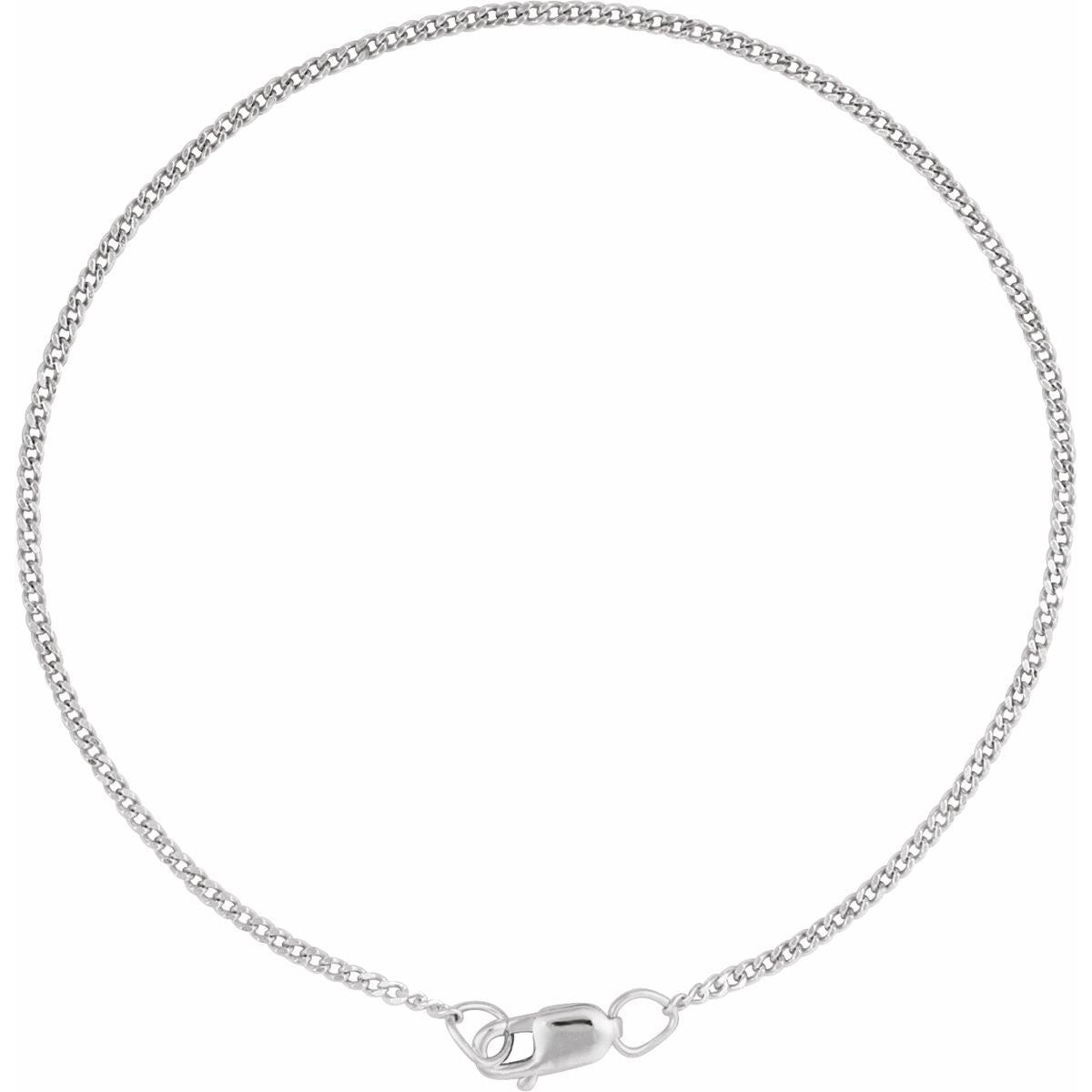 1.35 mm Diamond-Cut Curb Chain Bracelet (1.35 Mm / 7 In) - gallery - Series CH1304