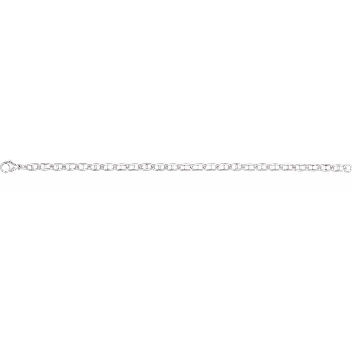 3.8 mm Anchor Chain Bracelet (3.8 Mm / 7 In) - gallery - Series CH1316