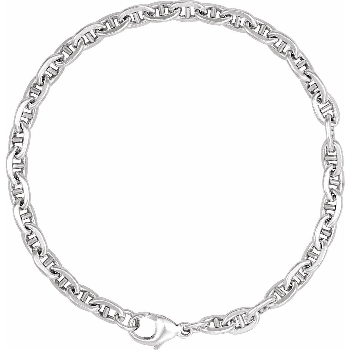 4.5 mm Curbed Anchor Chain Bracelet (4.5 Mm / 7 In) - gallery - Series CH1309