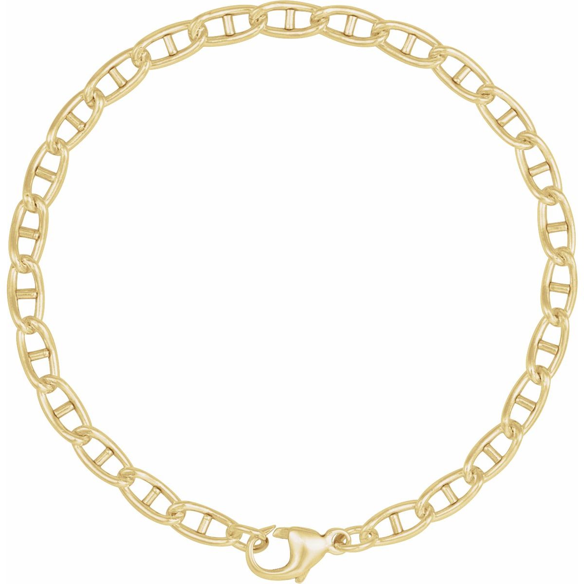 3.8 mm Anchor Chain Bracelet (3.8 Mm / 7 In) - gallery - Series CH1316