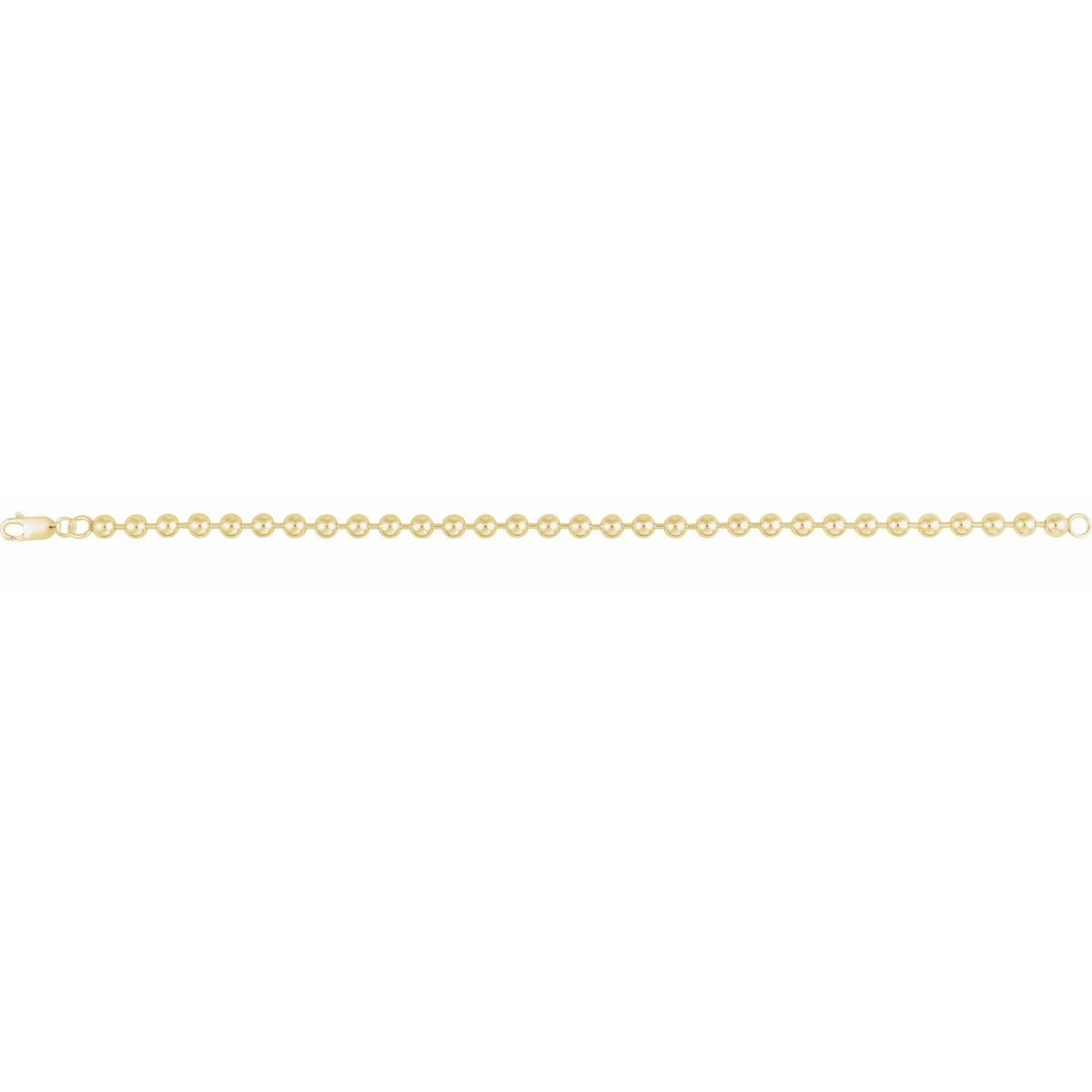 4.1 mm Bead Chain Bracelet (4.1 Mm / 7 In) - gallery - Series CH1306