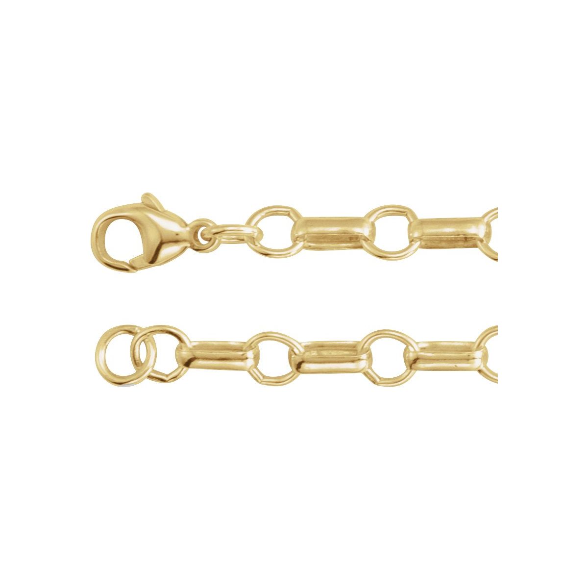 5.3 mm Paperclip-Style Chain Bracelet (5.3 Mm / 7 In) - 14K Yellow Gold-Filled - Series CH1315
