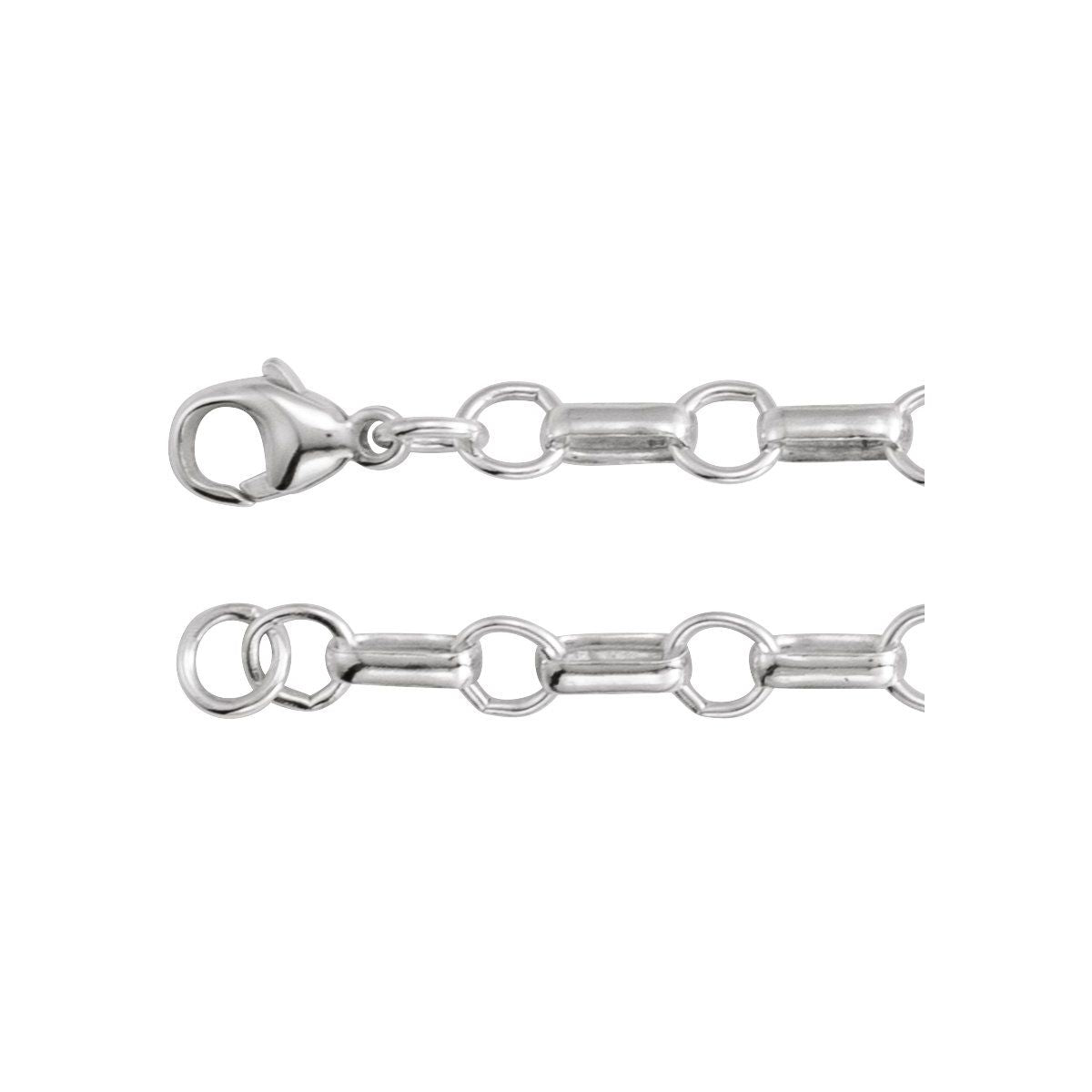5.3 mm Paperclip-Style Chain Bracelet (5.3 Mm / 7 In) - Sterling Silver - Series CH1315