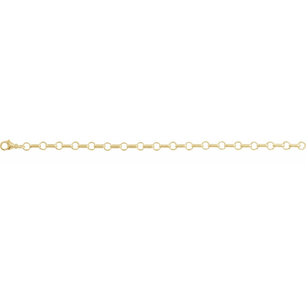 5.3 mm Paperclip-Style Chain Bracelet (5.3 Mm / 7 In) - gallery - Series CH1315