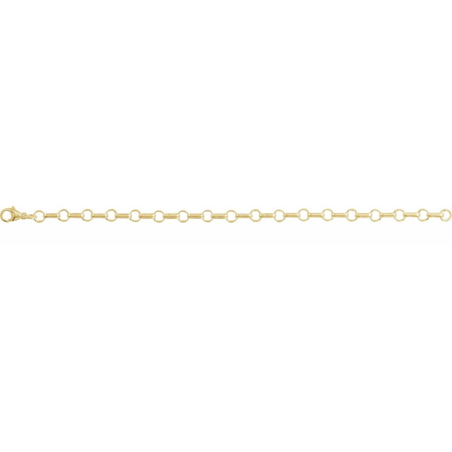 5.3 mm Paperclip-Style Chain Bracelet (5.3 Mm / 7 In) - gallery - Series CH1315