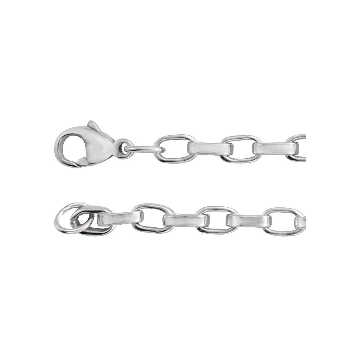 4.08 mm Rolo Chain Bracelet (4.08 Mm / 7 In) - Sterling Silver - Series CH1312