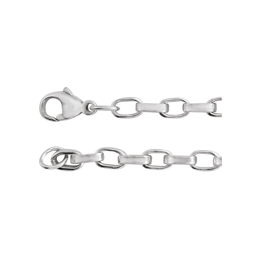 4.08 mm Rolo Chain Bracelet (4.08 Mm / 7 In) - Sterling Silver - Series CH1312