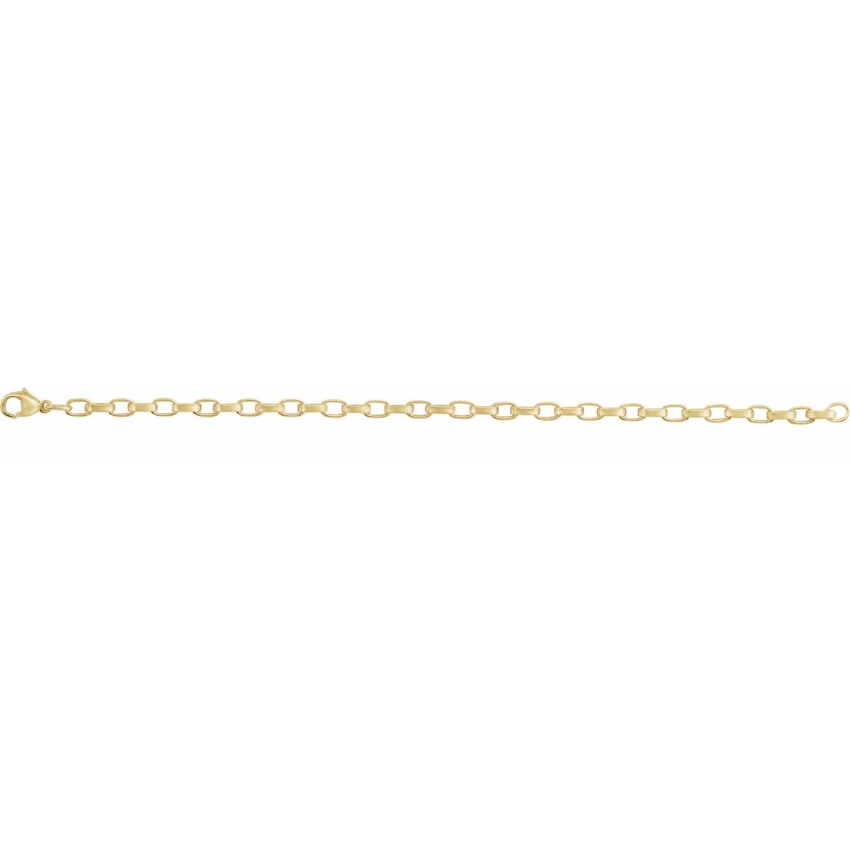 4.08 mm Rolo Chain Bracelet (4.08 Mm / 7 In) - gallery - Series CH1312