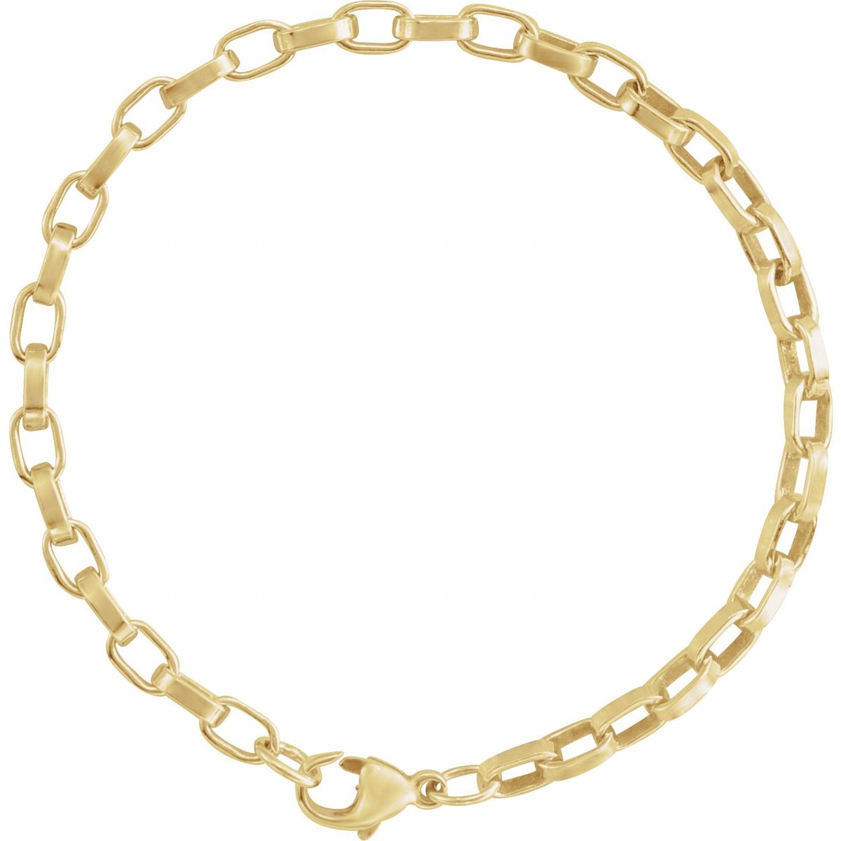 4.08 mm Rolo Chain Bracelet (4.08 Mm / 7 In) - gallery - Series CH1312