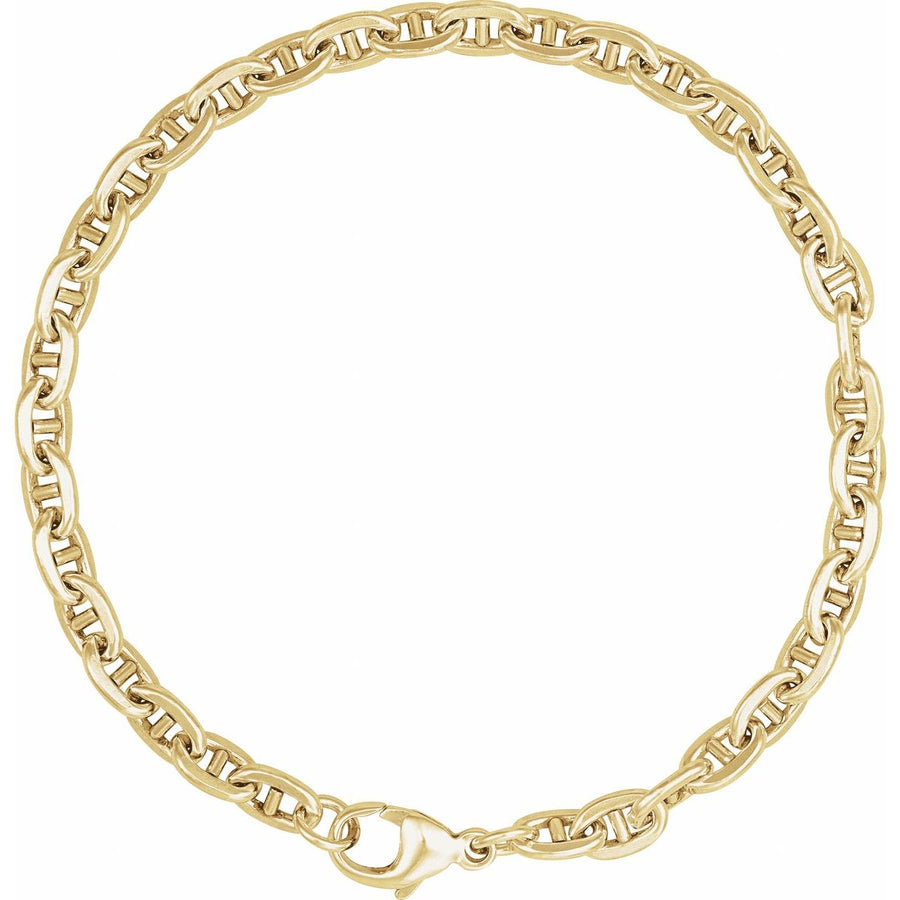 4.5 mm Curbed Anchor Chain Bracelet (4.5 Mm / 7 In) - gallery - Series CH1309