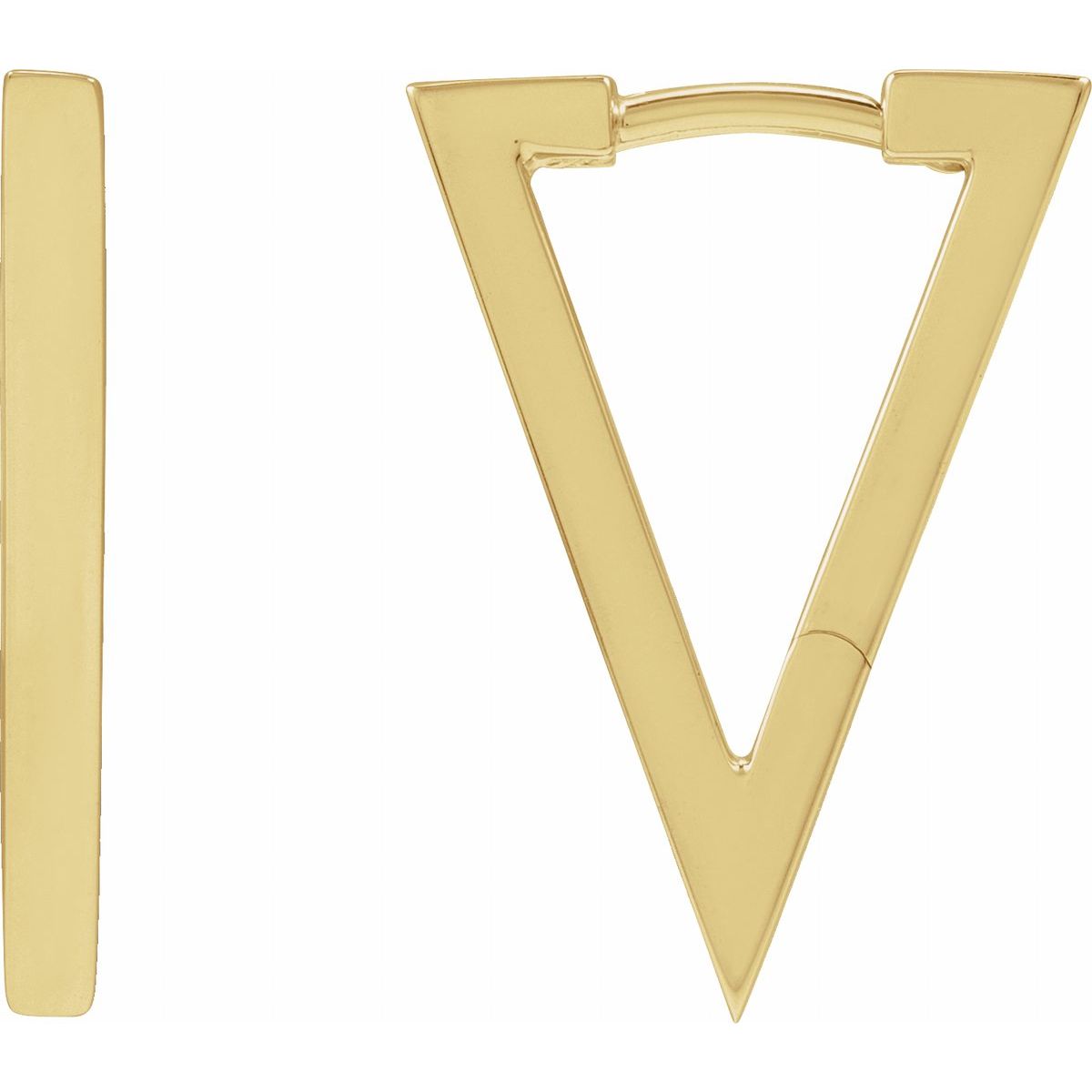 Geometric Hoop Earrings (20.1 X 14 Mm)