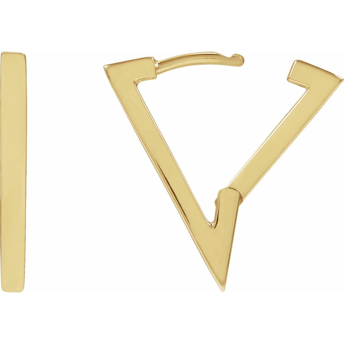 Geometric Hoop Earrings (20.1 X 14 Mm)