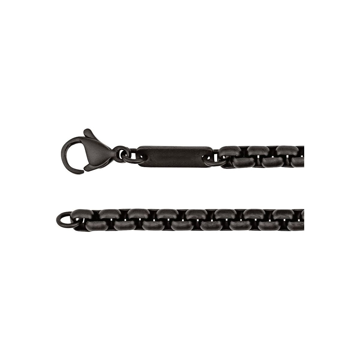 4 mm Rounded Box Chain Bracelet (4 Mm / 8 In) - Series CH1289