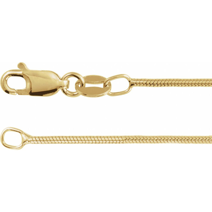 1.2 mm Round Snake Chain Bracelet (1.2 Mm / 7 In) - Series CH1294